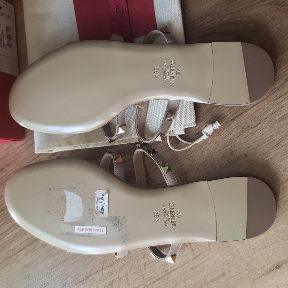 NEW Valentino garavani rockstud womens slides size 38.5 - Picture 8 of 14